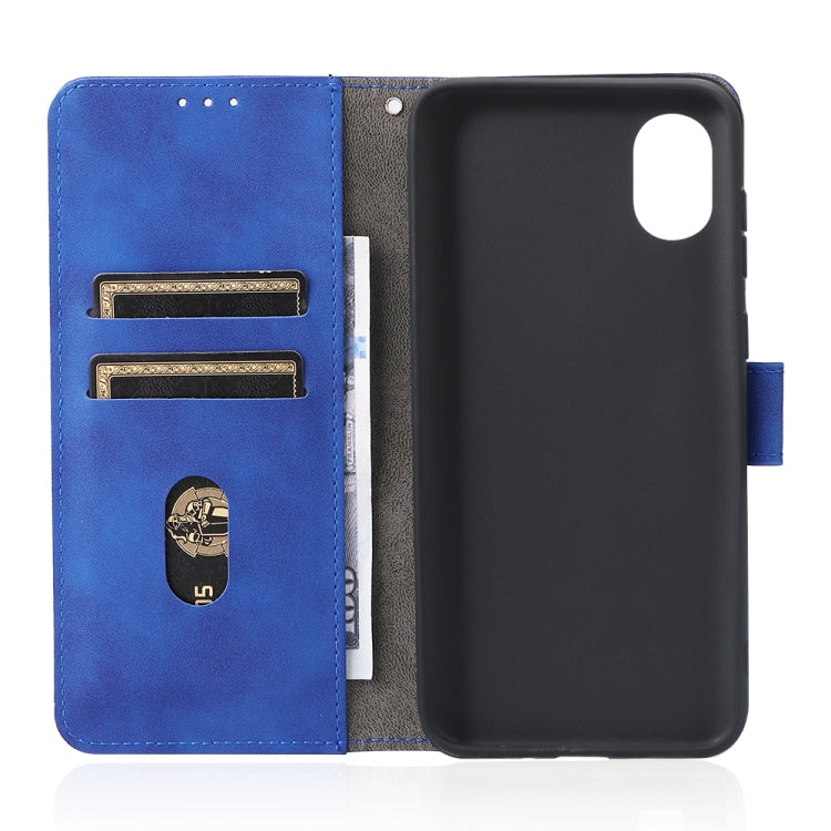 For Samsung Galaxy A03 Core Skin Feel Magnetic Buckle Calf Texture PU Phone Case