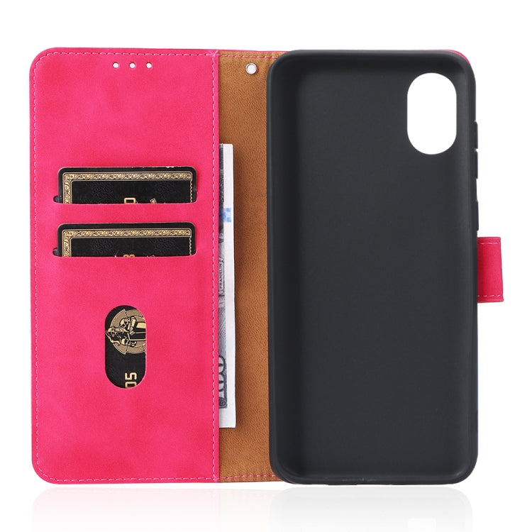 For Samsung Galaxy A03 Core Skin Feel Magnetic Buckle Calf Texture PU Phone Case