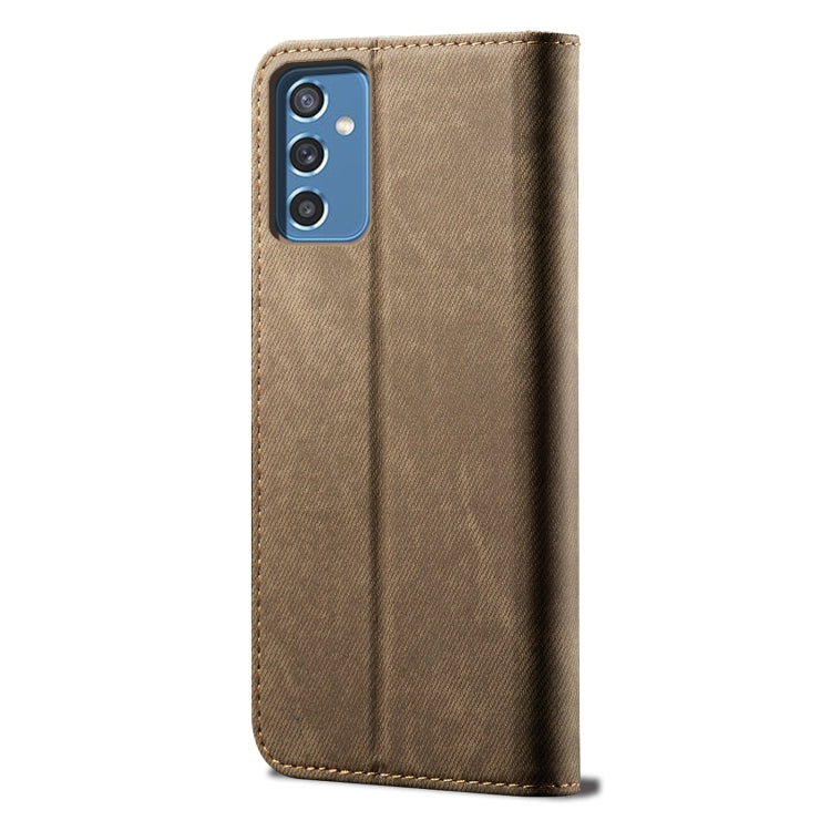 For Samsung Galaxy A13 5G/4G/A04/A04S Denim Texture Casual Style Leather Phone Case