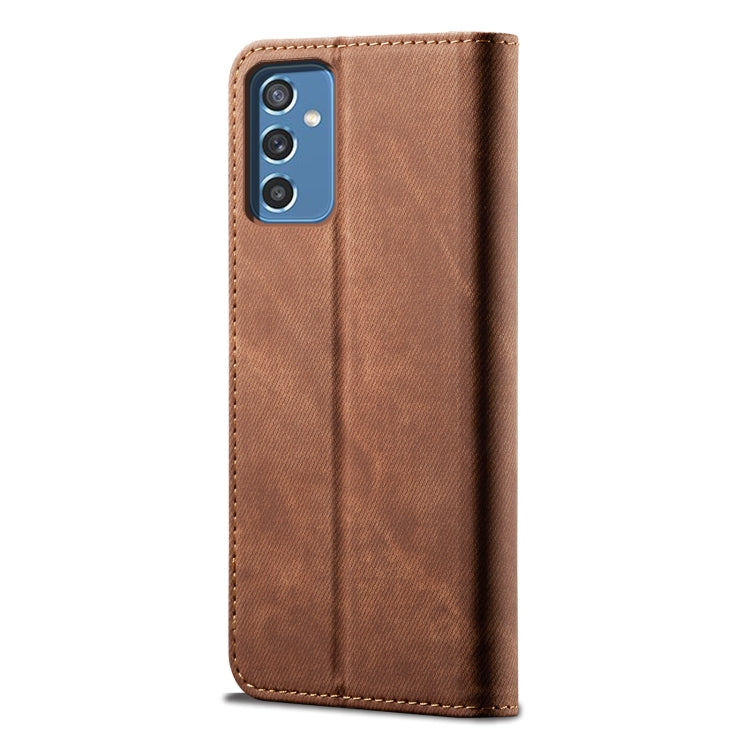 For Samsung Galaxy A13 5G/4G/A04/A04S Denim Texture Casual Style Leather Phone Case