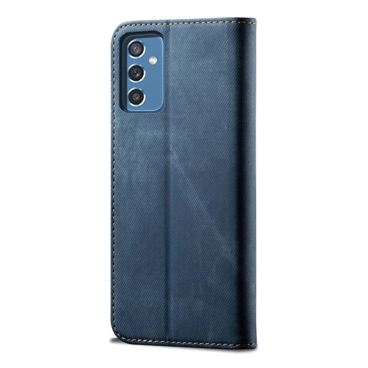 For Samsung Galaxy A13 5G/4G/A04/A04S Denim Texture Casual Style Leather Phone Case