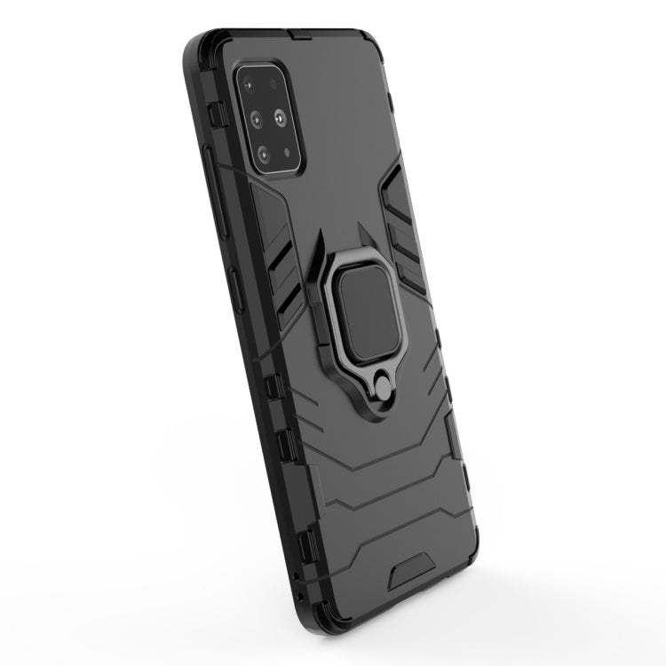 For Galaxy A51 Shockproof PC + TPU Protective Case with Magnetic Ring Holder
