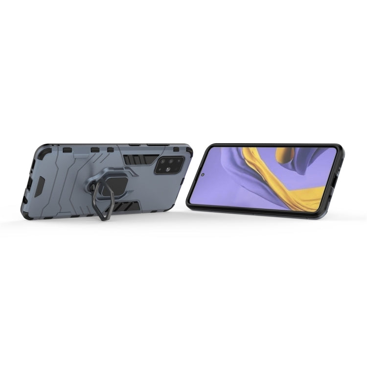 For Galaxy A51 Shockproof PC + TPU Protective Case with Magnetic Ring Holder