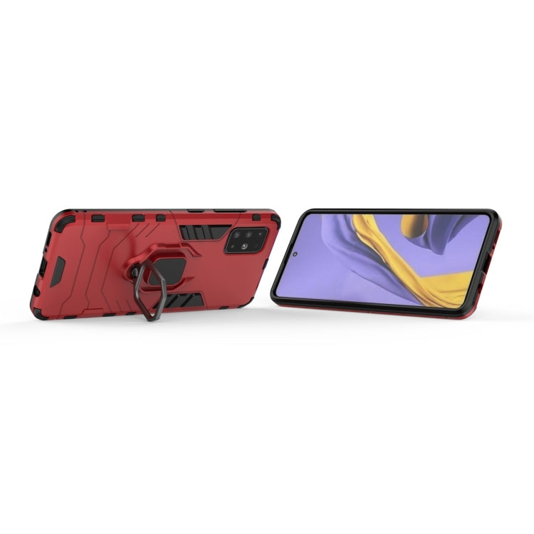 For Galaxy A51 Shockproof PC + TPU Protective Case with Magnetic Ring Holder