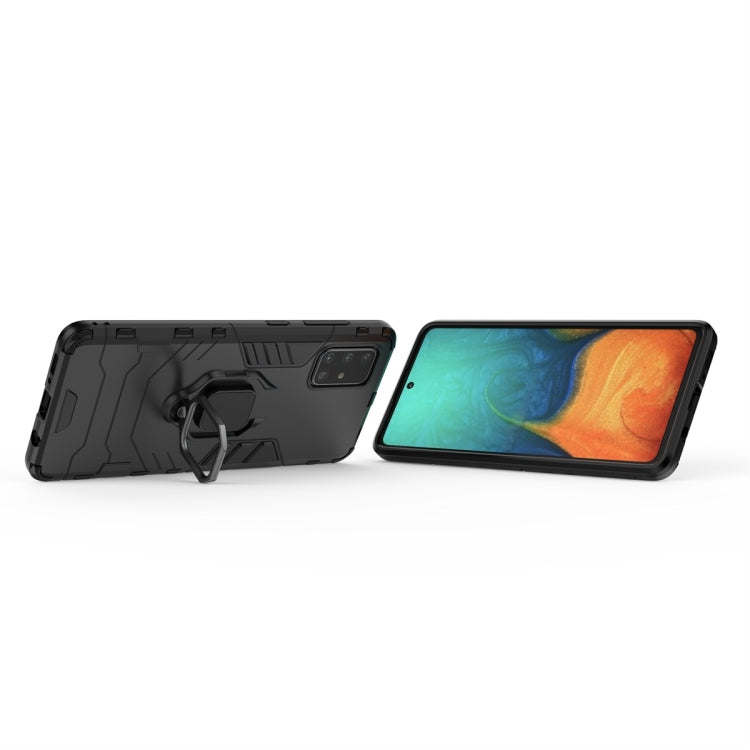 For Galaxy A71 Shockproof PC + TPU Protective Case with Magnetic Ring Holder