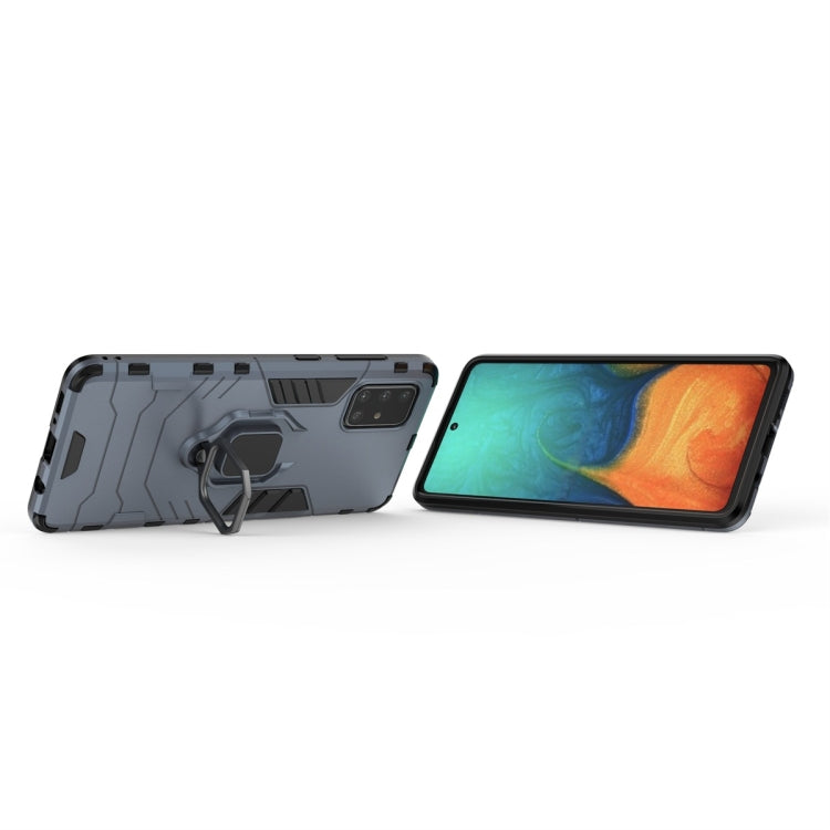 For Galaxy A71 Shockproof PC + TPU Protective Case with Magnetic Ring Holder