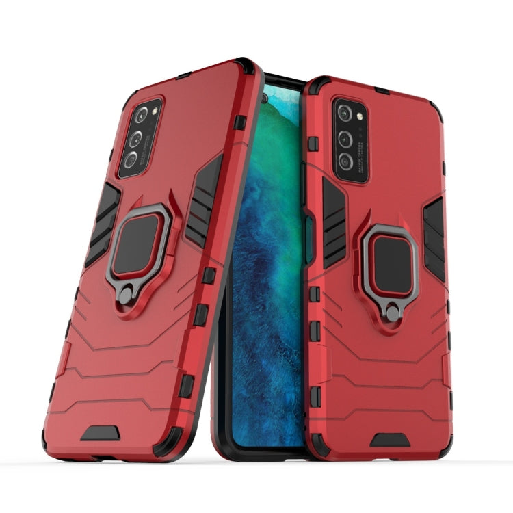 For Huawei Honor V30 Shockproof PC + TPU Protective Case with Magnetic Ring Holder