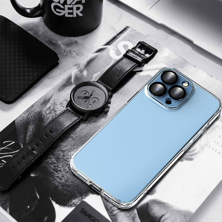 For iPhone 13 Pro Crystal Shield Series TPU + Glass Phone Case