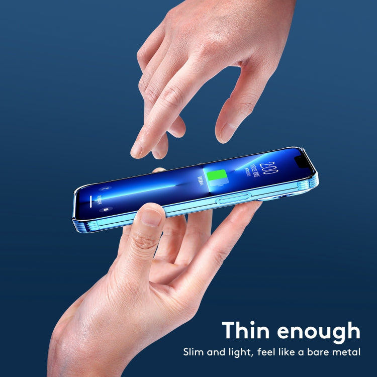 For iPhone 13 TPU + Tempered Glass Shockproof Phone Case(Transparent)