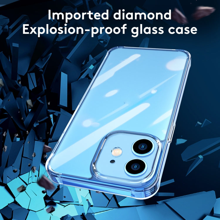 For iPhone 12 Pro TPU + Tempered Glass Shockproof Phone Case(Transparent)