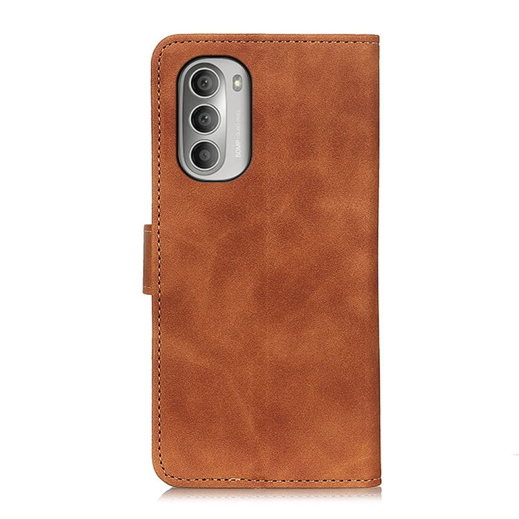 For Motorola Moto G Stylus 2022 KHAZNEH Retro Texture Horizontal Flip Leather Phone Case