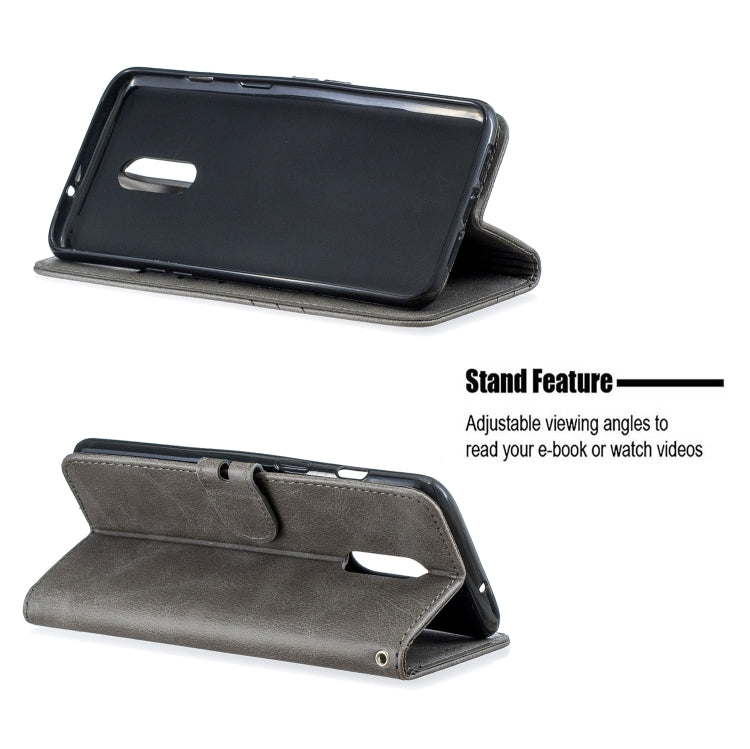 Stitching Style 2-Color Cow Texture Horizontal Flip PU Leather Case with Holder & Card Slot & Lanyard