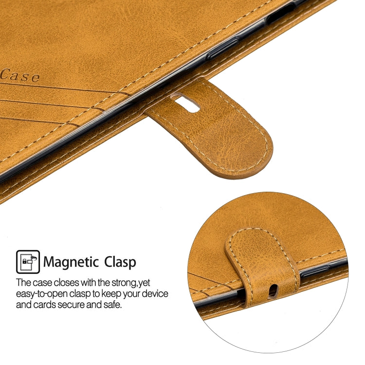 Stitching Style 2-Color Cow Texture Horizontal Flip PU Leather Case with Holder & Card Slot & Lanyard