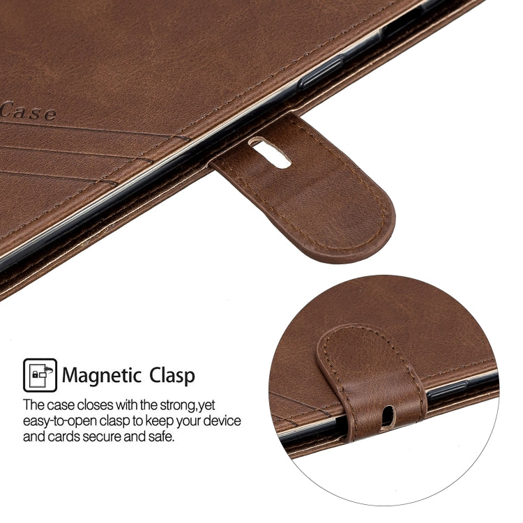 Stitching Style 2-Color Cow Texture Horizontal Flip PU Leather Case with Holder & Card Slot & Lanyard