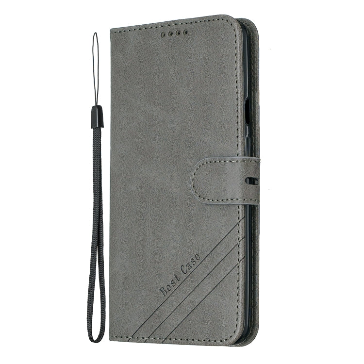For One Plus 7  Pro Stitching Style 2-Color Cow Texture Horizontal Flip PU Leather Case with Holder & Card Slot & Lanyard