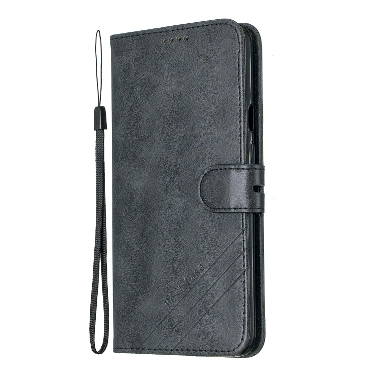 For One Plus 7  Pro Stitching Style 2-Color Cow Texture Horizontal Flip PU Leather Case with Holder & Card Slot & Lanyard