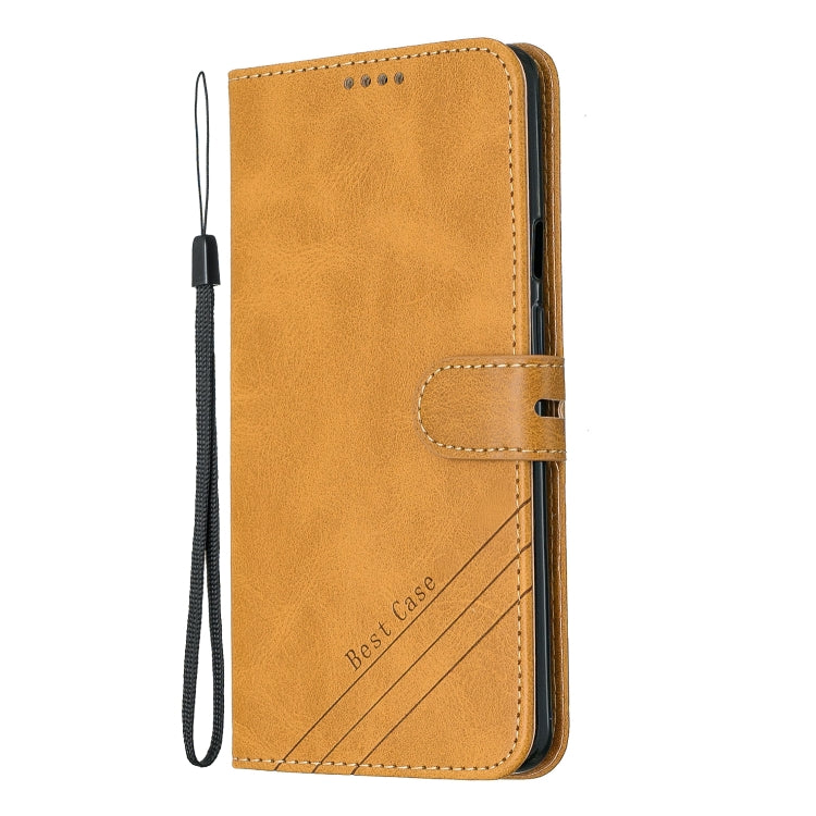 For One Plus 7  Pro Stitching Style 2-Color Cow Texture Horizontal Flip PU Leather Case with Holder & Card Slot & Lanyard