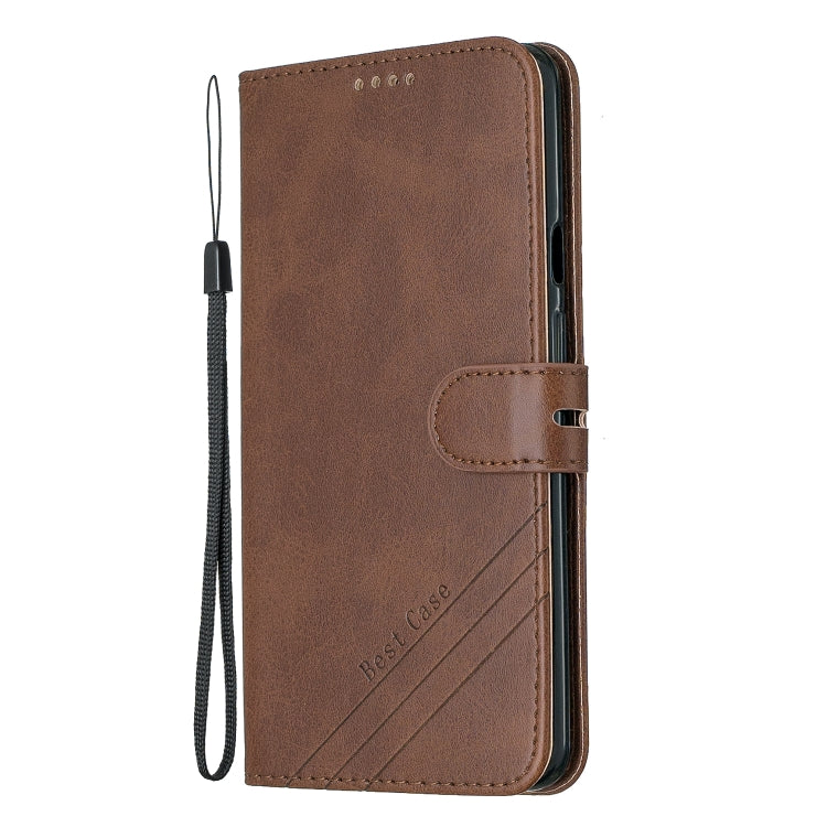 For One Plus 7  Pro Stitching Style 2-Color Cow Texture Horizontal Flip PU Leather Case with Holder & Card Slot & Lanyard
