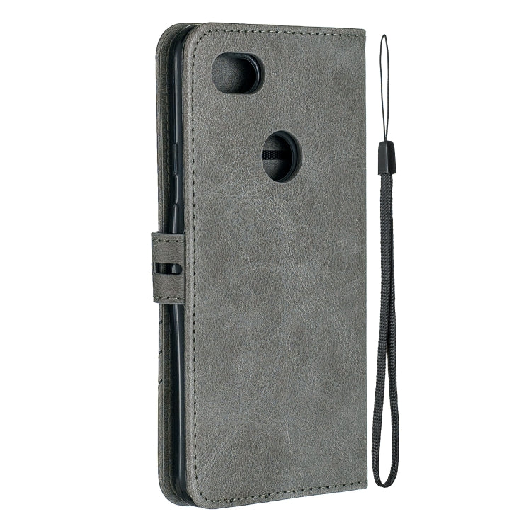 For Google Pixel 3A XL Stitching Style 2-Color Cow Texture Horizontal Flip PU Leather Case with Holder & Card Slot & Lanyard