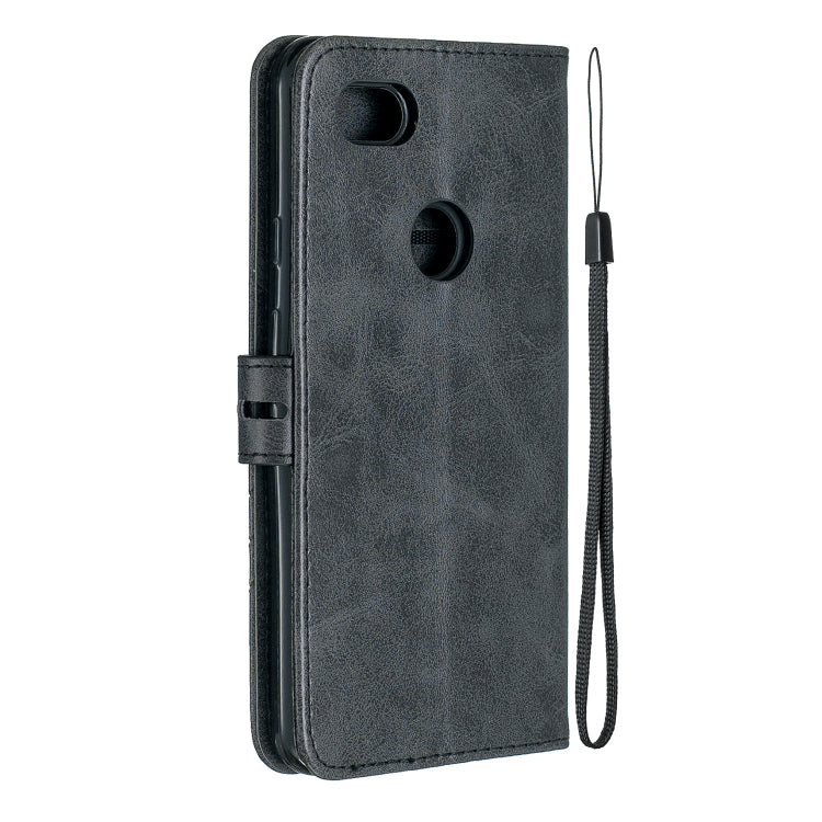 For Google Pixel 3A XL Stitching Style 2-Color Cow Texture Horizontal Flip PU Leather Case with Holder & Card Slot & Lanyard