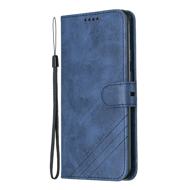 For Google Pixel 3A XL Stitching Style 2-Color Cow Texture Horizontal Flip PU Leather Case with Holder & Card Slot & Lanyard