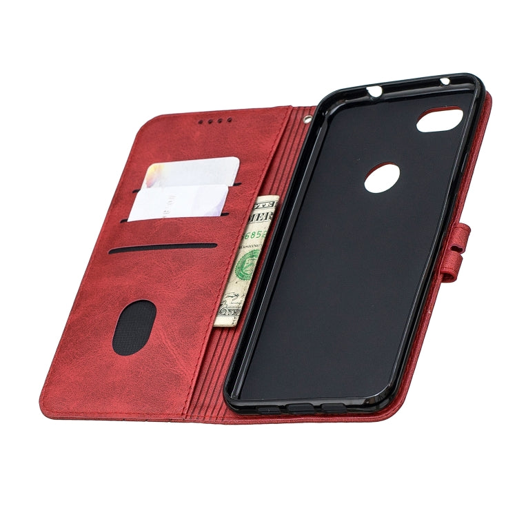 For Google Pixel 3A XL Stitching Style 2-Color Cow Texture Horizontal Flip PU Leather Case with Holder & Card Slot & Lanyard