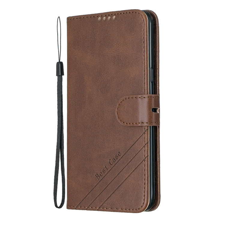 For LG G8 G8S Stitching Style 2-Color Cow Texture Horizontal Flip PU Leather Case with Holder & Card Slot & Lanyard