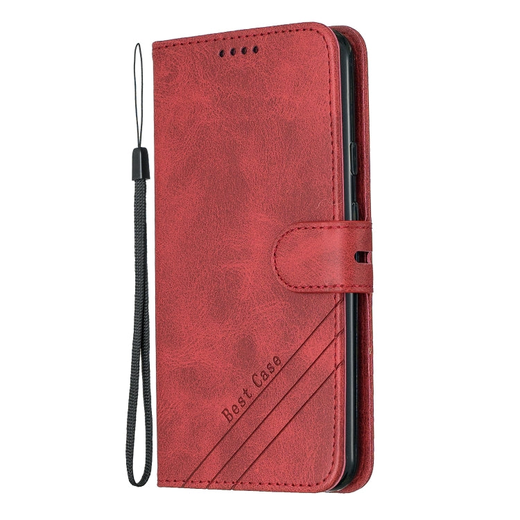 For LG G8 G8S Stitching Style 2-Color Cow Texture Horizontal Flip PU Leather Case with Holder & Card Slot & Lanyard
