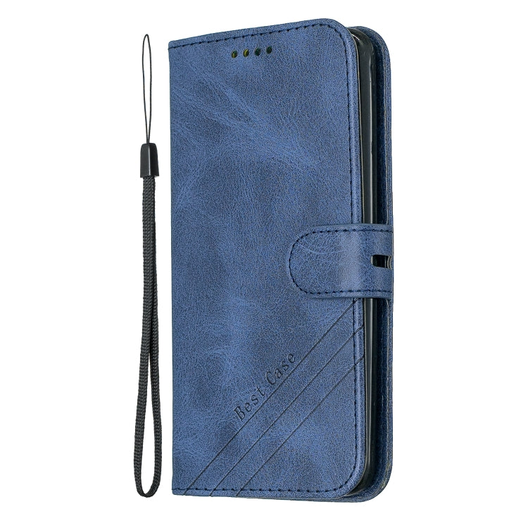 For LG K10 2017 Stitching Style 2-Color Cow Texture Horizontal Flip PU Leather Case with Holder & Card Slot & Lanyard