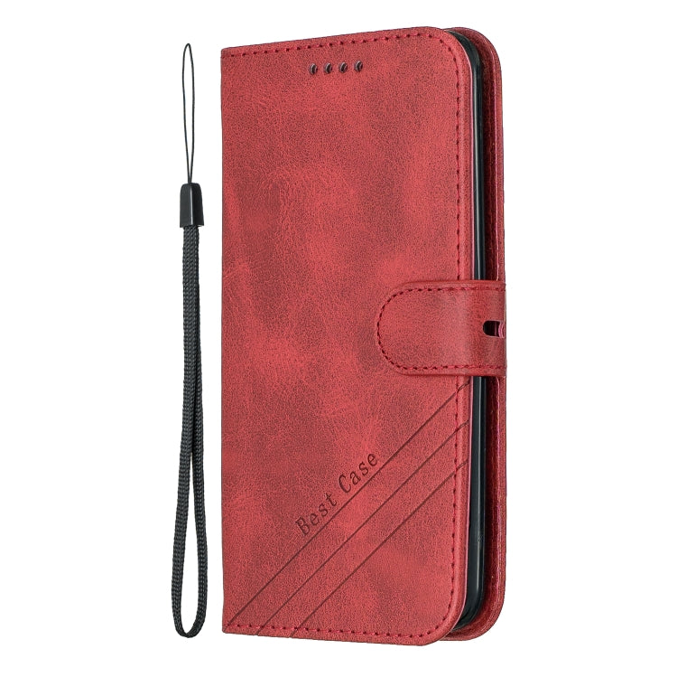 For LG K10 2017 Stitching Style 2-Color Cow Texture Horizontal Flip PU Leather Case with Holder & Card Slot & Lanyard
