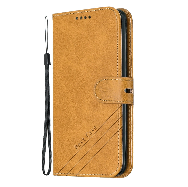 For LG K10 2018 Stitching Style 2-Color Cow Texture Horizontal Flip PU Leather Case with Holder & Card Slot & Lanyard