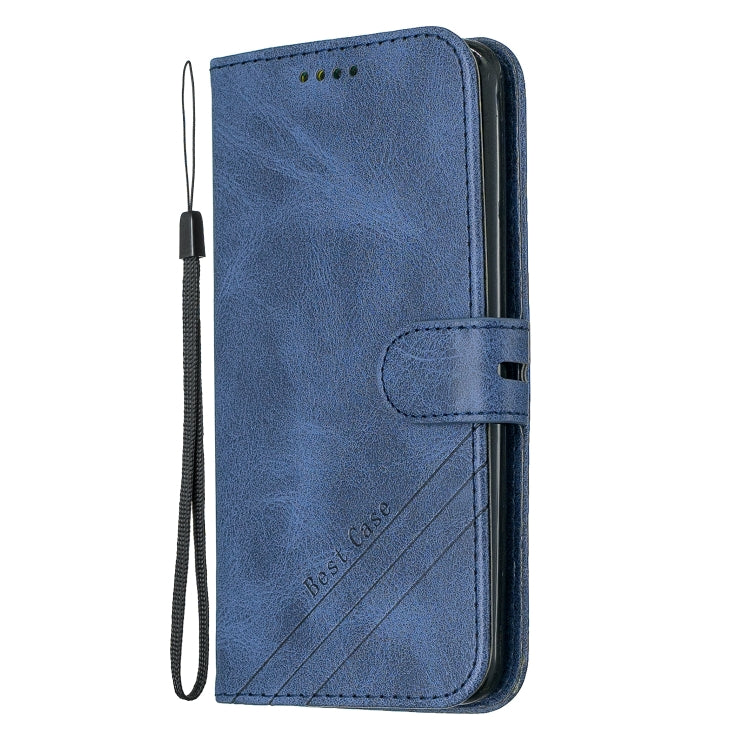 For LG K10 2018 Stitching Style 2-Color Cow Texture Horizontal Flip PU Leather Case with Holder & Card Slot & Lanyard