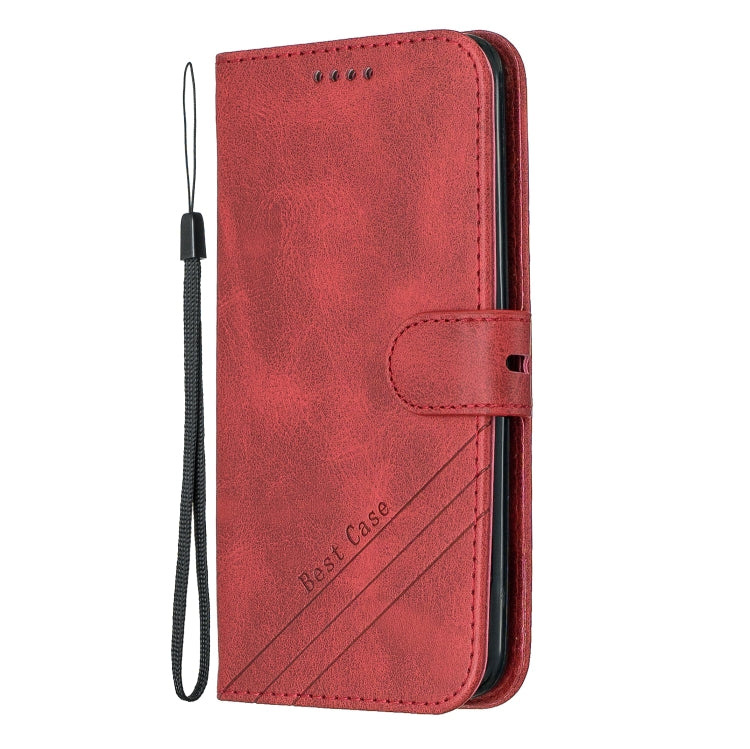 For LG K10 2018 Stitching Style 2-Color Cow Texture Horizontal Flip PU Leather Case with Holder & Card Slot & Lanyard