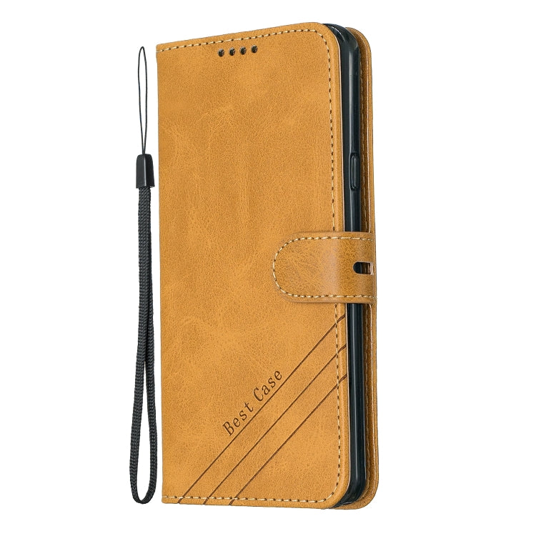 For LG Stylo 5 Stitching Style 2-Color Cow Texture Horizontal Flip PU Leather Case with Holder & Card Slot & Lanyard