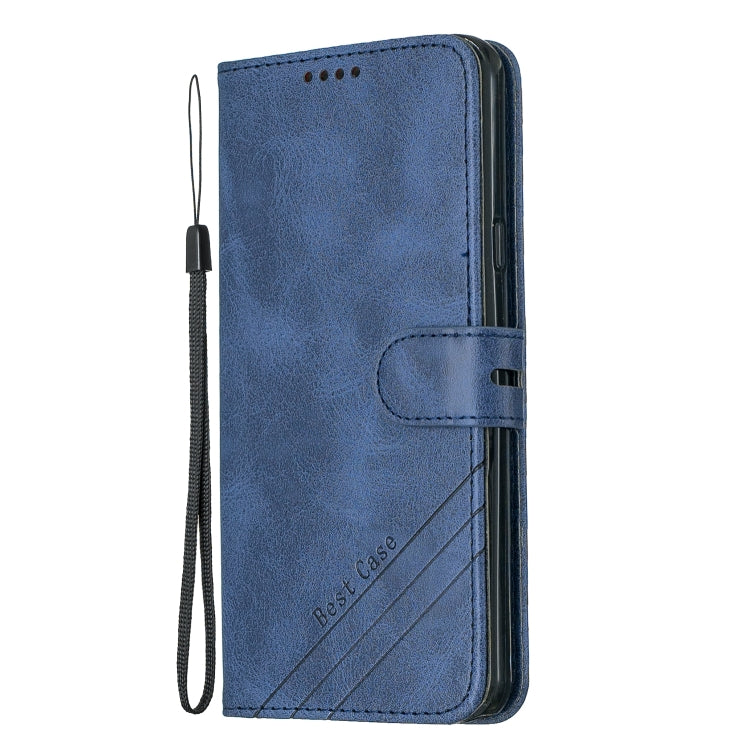 For LG Stylo 5 Stitching Style 2-Color Cow Texture Horizontal Flip PU Leather Case with Holder & Card Slot & Lanyard