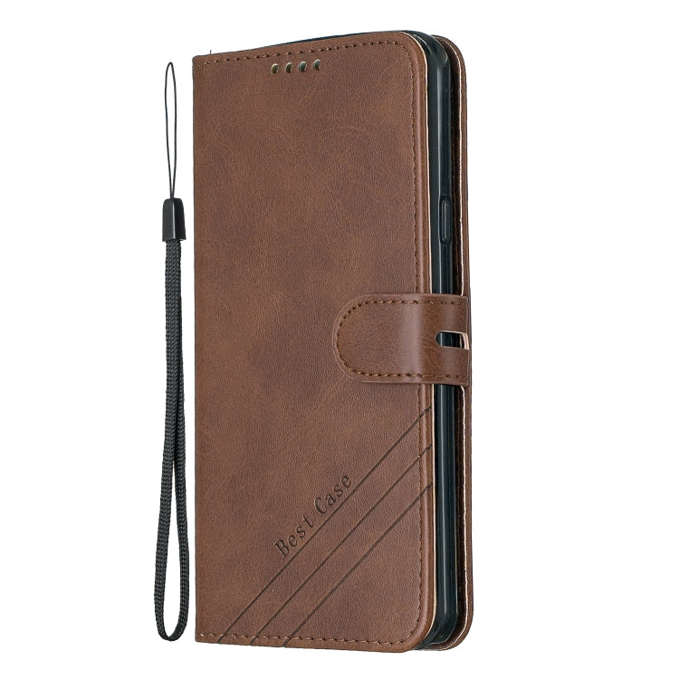For LG Stylo 5 Stitching Style 2-Color Cow Texture Horizontal Flip PU Leather Case with Holder & Card Slot & Lanyard