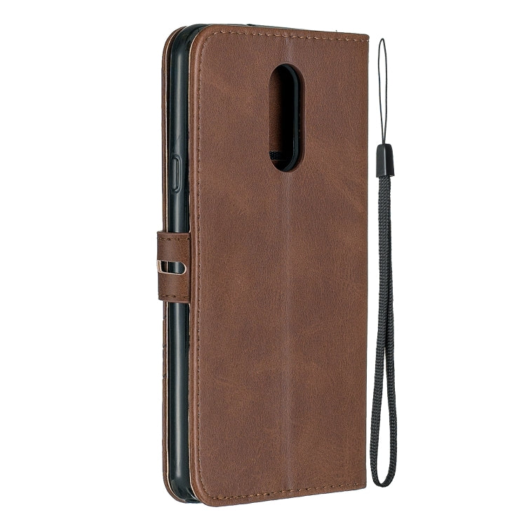 For LG Stylo 5 Stitching Style 2-Color Cow Texture Horizontal Flip PU Leather Case with Holder & Card Slot & Lanyard