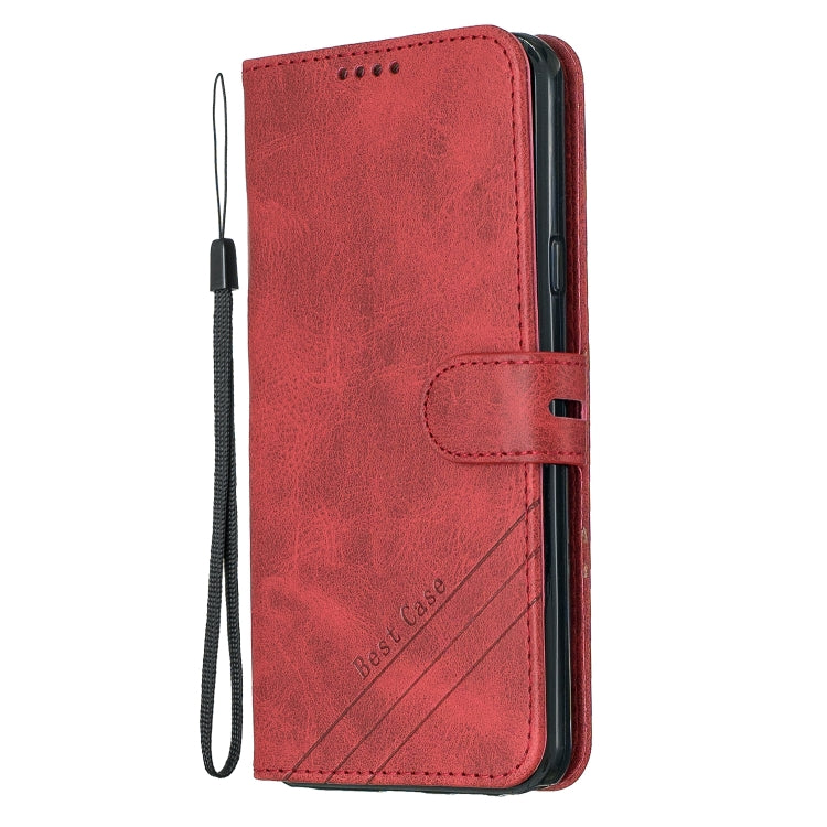For LG Stylo 5 Stitching Style 2-Color Cow Texture Horizontal Flip PU Leather Case with Holder & Card Slot & Lanyard