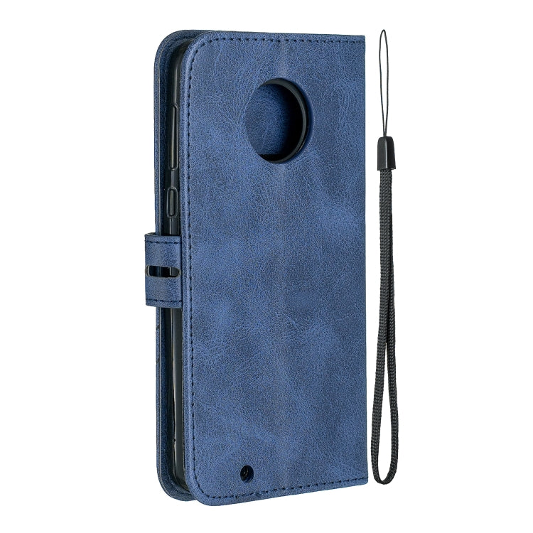 For Moto G6 2018 Stitching Style 2-Color Cow Texture Horizontal Flip PU Leather Case with Holder & Card Slot & Lanyard