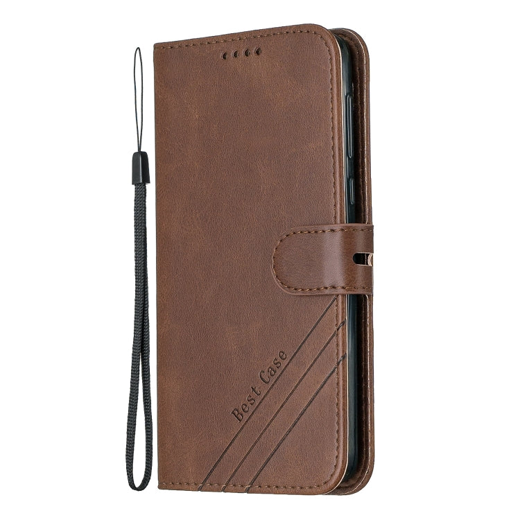 For Moto G6 2018 Stitching Style 2-Color Cow Texture Horizontal Flip PU Leather Case with Holder & Card Slot & Lanyard