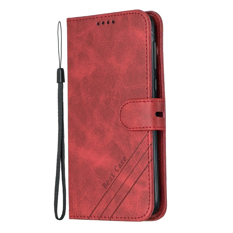 For Moto G6 2018 Stitching Style 2-Color Cow Texture Horizontal Flip PU Leather Case with Holder & Card Slot & Lanyard