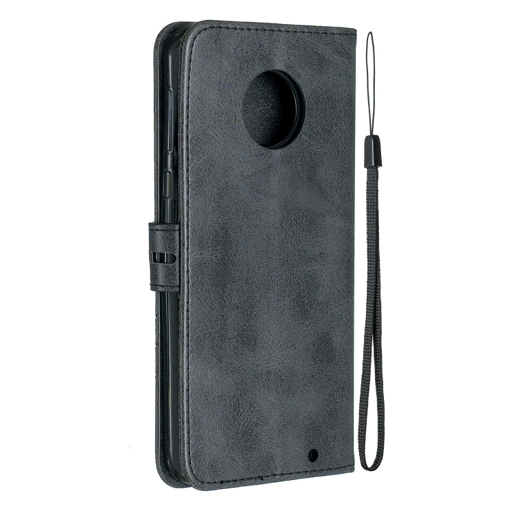 For Moto G6 Plus 2018 Stitching Style 2-Color Cow Texture Horizontal Flip PU Leather Case with Holder & Card Slot & Lanyard