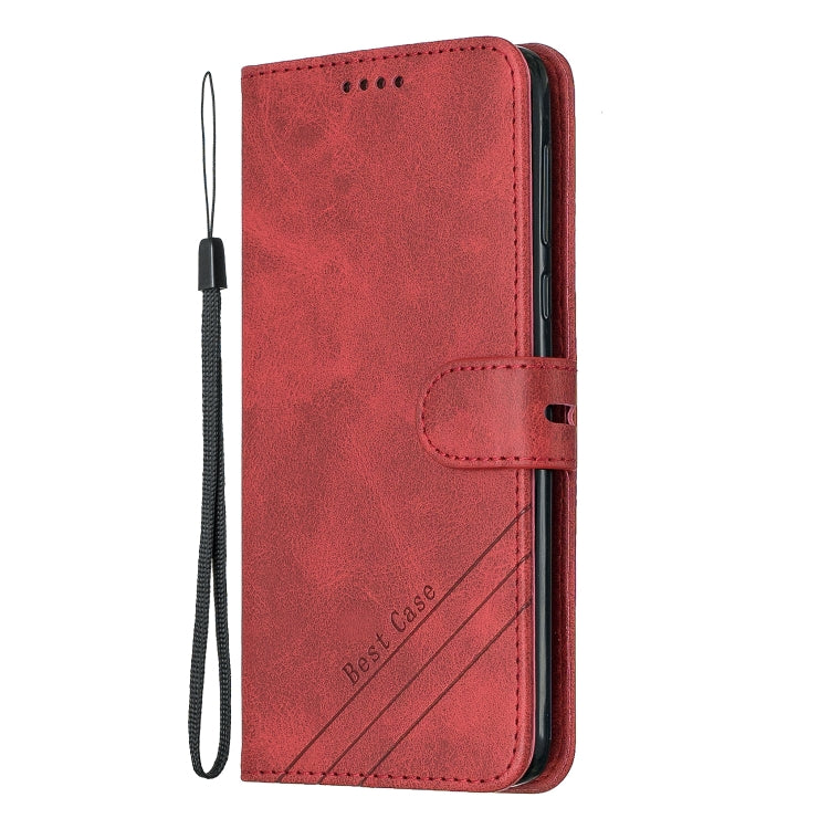 For Moto G6 Plus 2018 Stitching Style 2-Color Cow Texture Horizontal Flip PU Leather Case with Holder & Card Slot & Lanyard