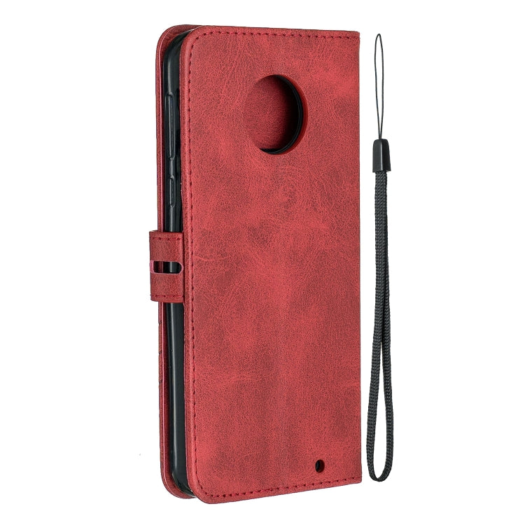 For Moto G6 Plus 2018 Stitching Style 2-Color Cow Texture Horizontal Flip PU Leather Case with Holder & Card Slot & Lanyard