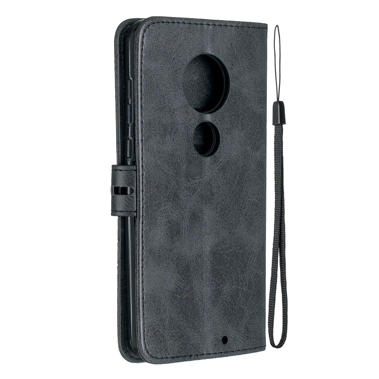 For Moto G7 / G7 Plus Stitching Style 2-Color Cow Texture Horizontal Flip PU Leather Case with Holder & Card Slot & Lanyard