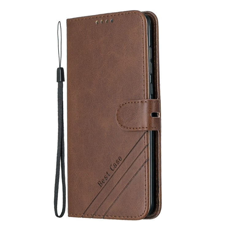 For Moto G7 / G7 Plus Stitching Style 2-Color Cow Texture Horizontal Flip PU Leather Case with Holder & Card Slot & Lanyard