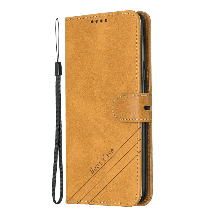 For Moto G7 Play Stitching Style 2-Color Cow Texture Horizontal Flip PU Leather Case with Holder & Card Slot & Lanyard