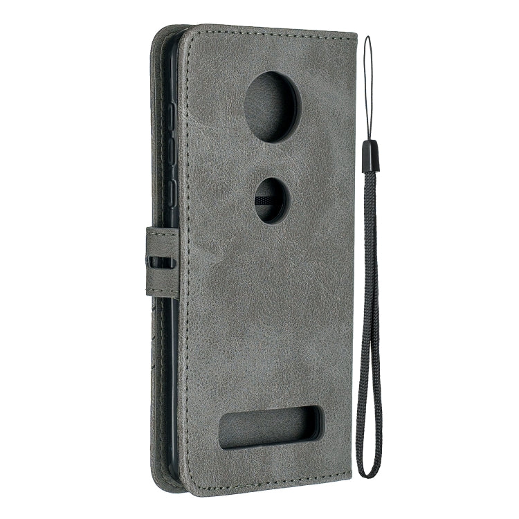 For Moto Z4 Play / Z4 Stitching Style 2-Color Cow Texture Horizontal Flip PU Leather Case with Holder & Card Slot & Lanyard