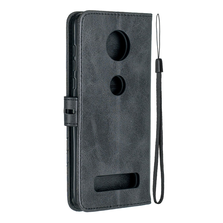 For Moto Z4 Play / Z4 Stitching Style 2-Color Cow Texture Horizontal Flip PU Leather Case with Holder & Card Slot & Lanyard