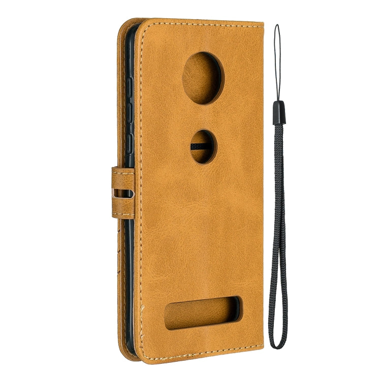 For Moto Z4 Play / Z4 Stitching Style 2-Color Cow Texture Horizontal Flip PU Leather Case with Holder & Card Slot & Lanyard